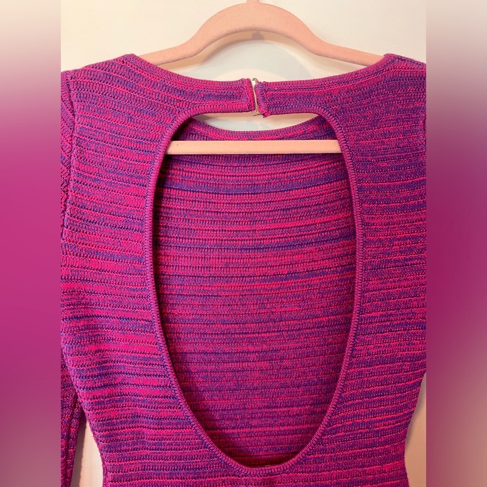 Magenta Purple Woven TORN by Ronny Kobo - Erin Dress - Large NWT - Picture 8 of 13